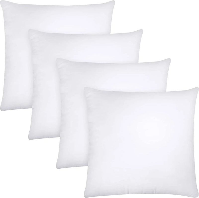 45x45cm Throw Pillow Insert Premium Soft Cotton Euro Square Decorative Pillow Core Set for Bed Sofa Couch JAF018