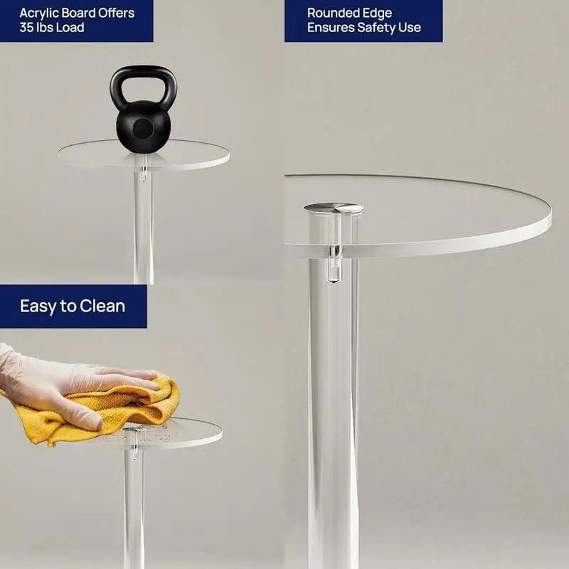 Mesa de acrílico para bebidas