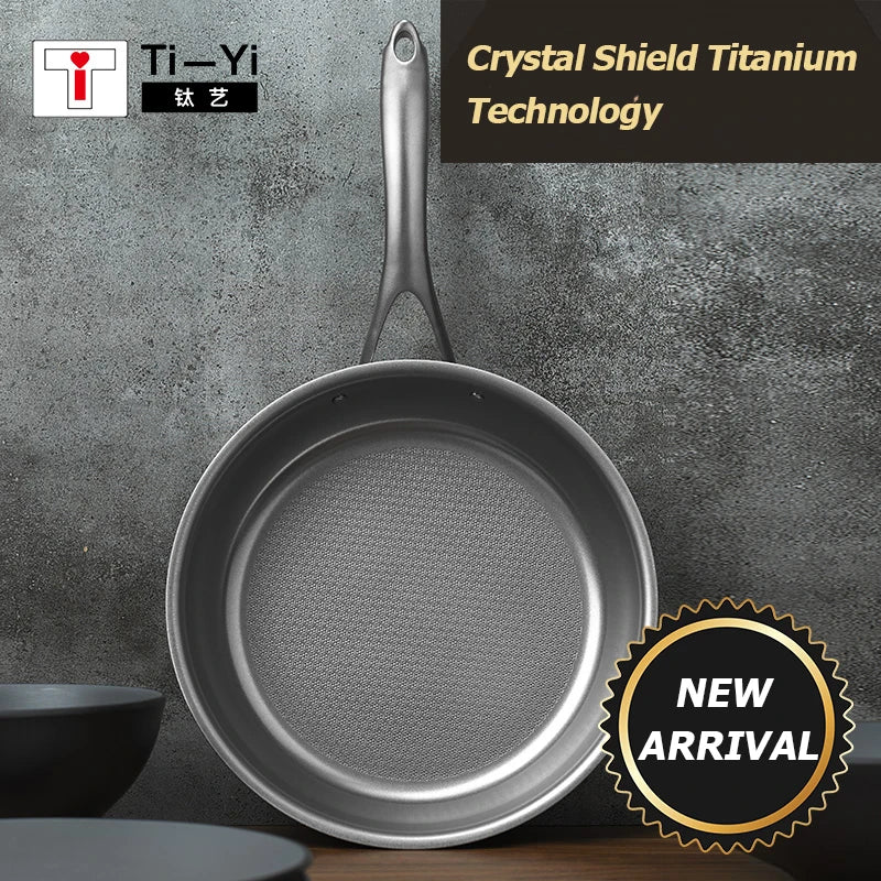 Titanium frying pan 26cm 2.2L steak honeycomb frying pan non-stick titanium pan induction cooker Gas stove universal kitchenware