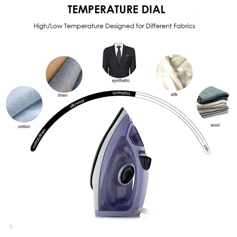 Electric Iron Portable Mini Garment Steamer Steam Iron For Clothing Iron Adjustable Ceramic Soleplate Iron For Ironing